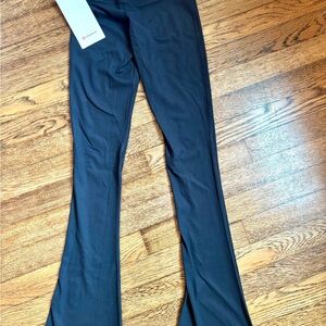 Lululemon Black Ribbed Mini-Flare Pants